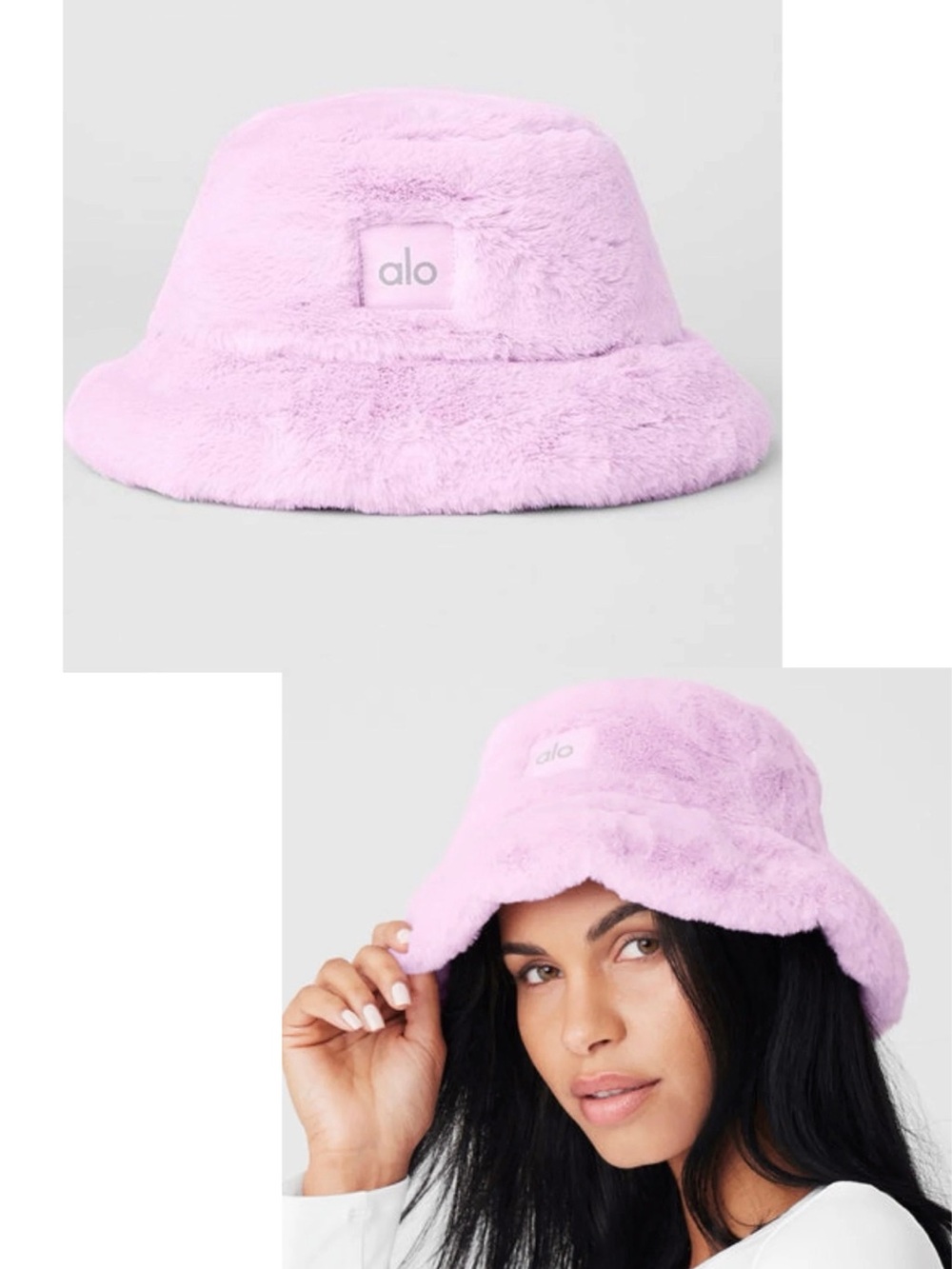 RARE Alo Yoga Bucket Hat in Sugarplum pink